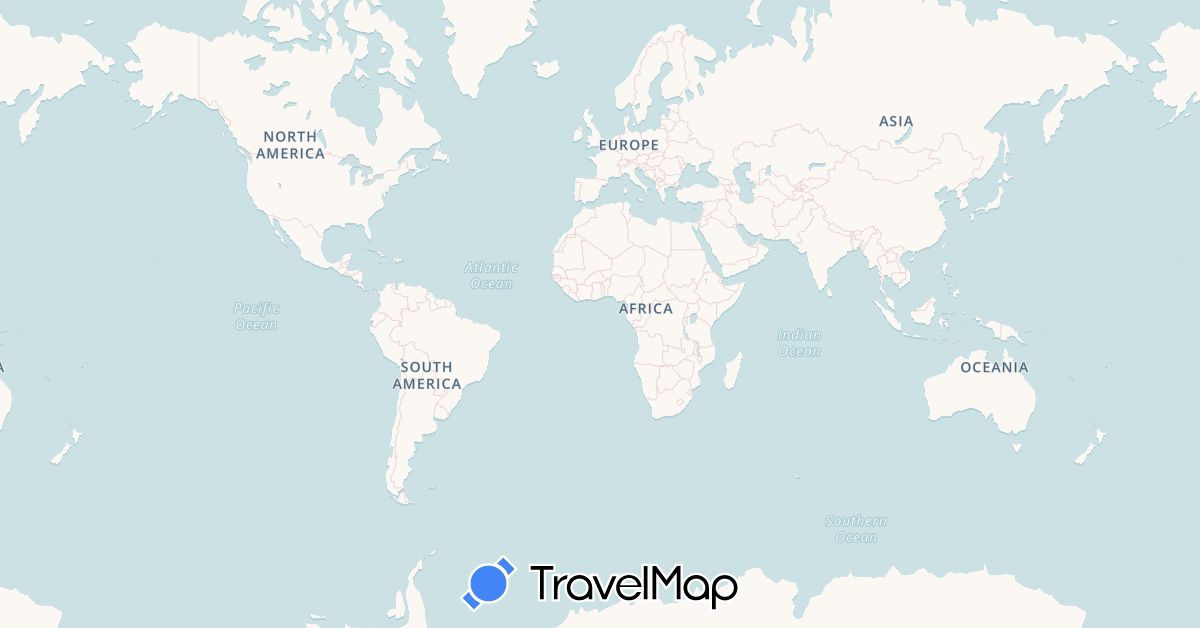 TravelMap itinerary: driving, the 5 stans in Kyrgyzstan, Kazakhstan, Tajikistan, Turkmenistan, Uzbekistan (Asia)